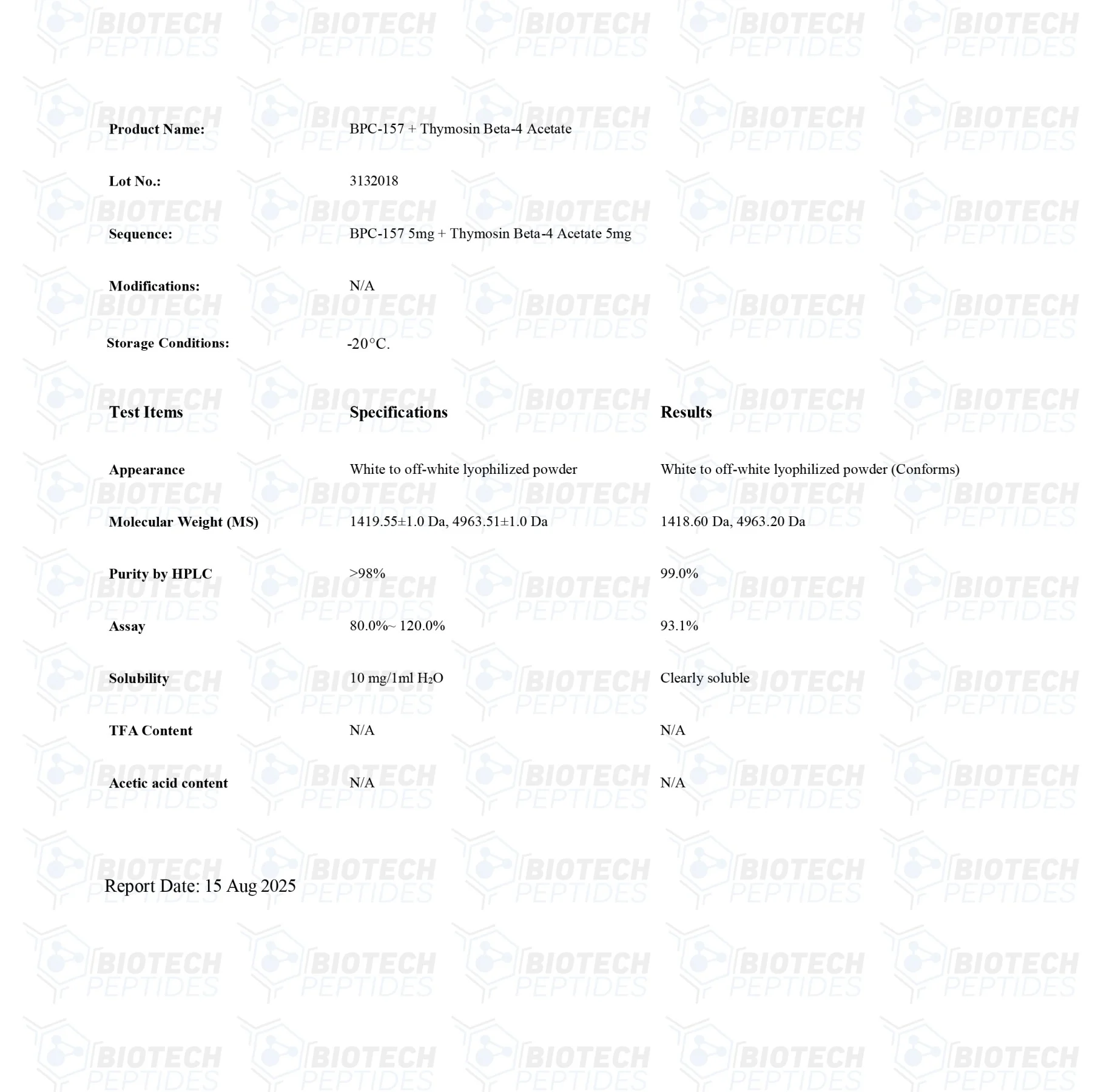 BPC-157 & TB-500 Blend (10mg) - Image 2