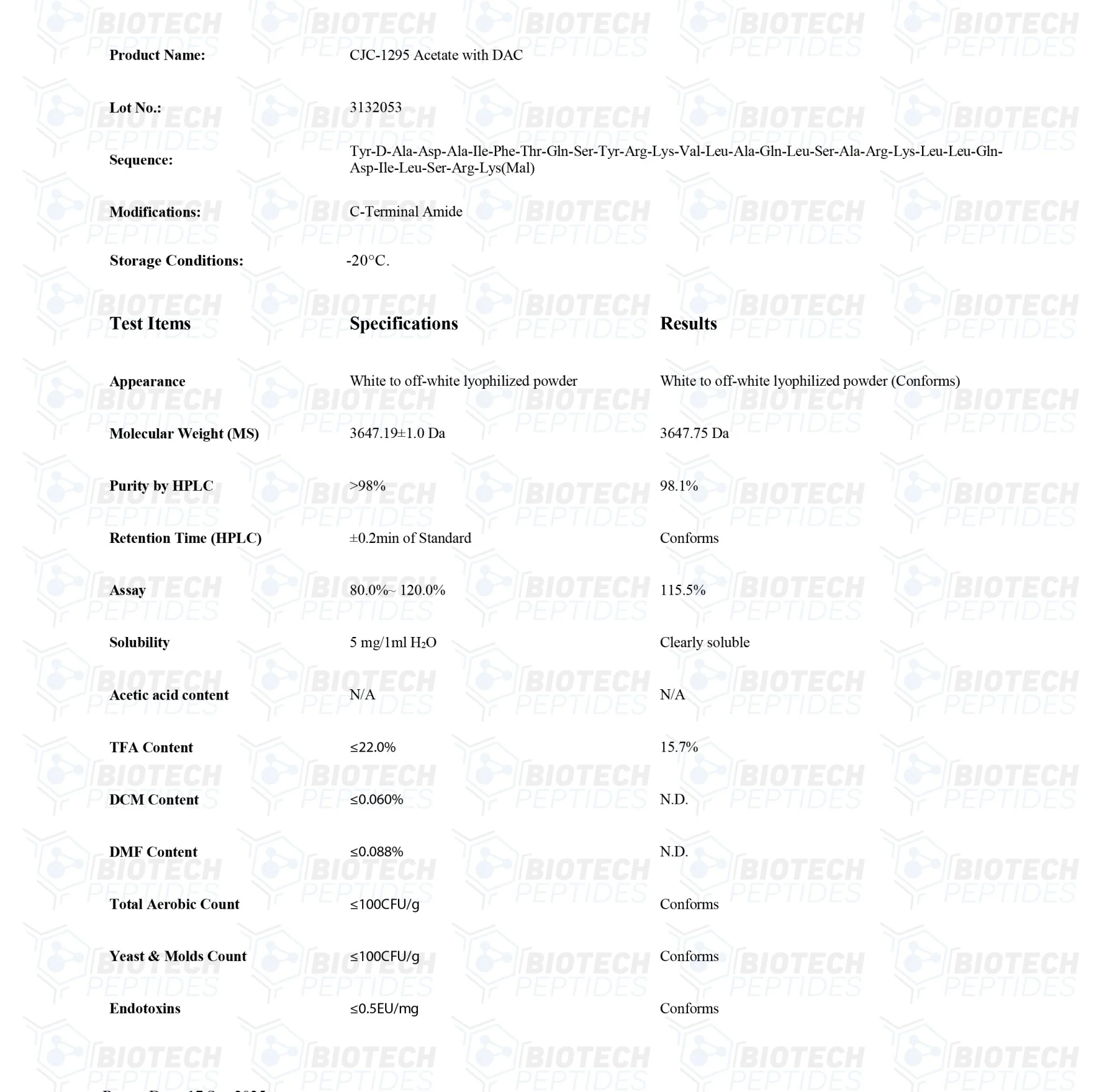 CJC-1295 DAC (5mg) - Image 2