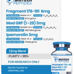 Fragment 176-191 & Mod GRF 1-29 & Ipamorelin Blend (12mg)