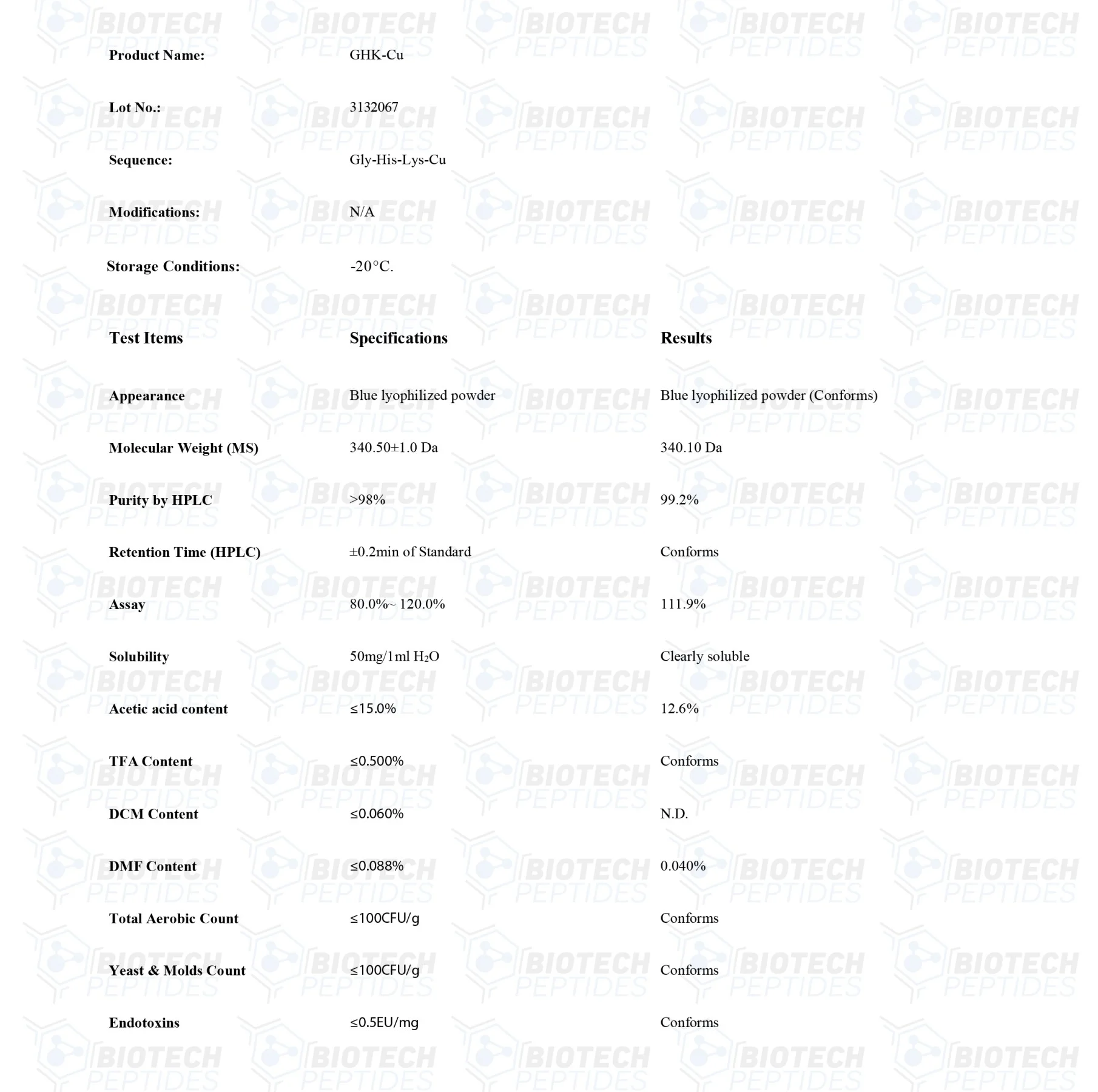 GHK-CU (Copper) (50mg) - Image 2