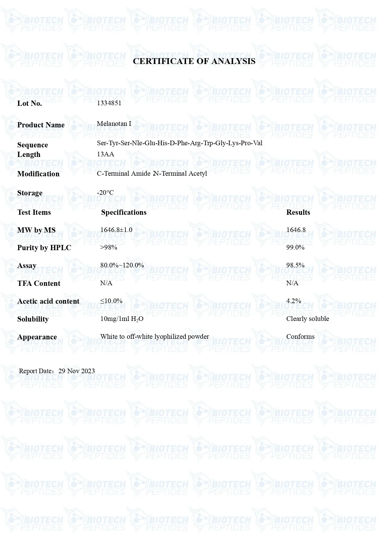 Melanotan 1 (10mg) - Image 2