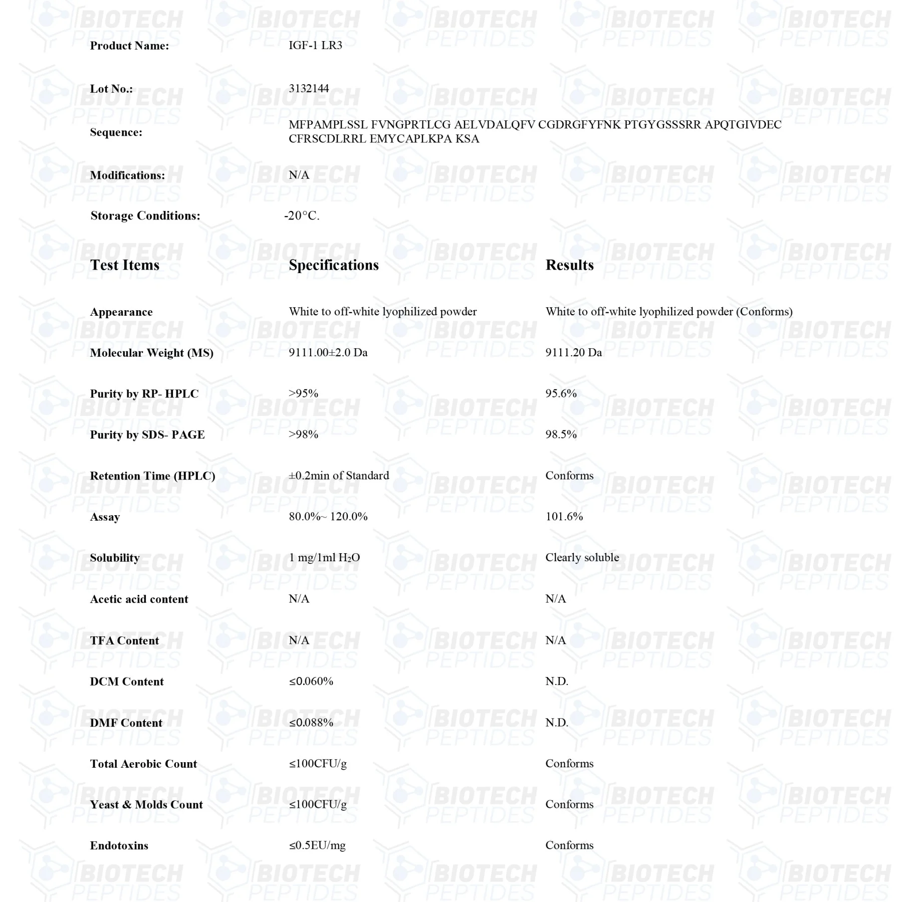 Receptor Grade IGF-1 LR3 - Image 2
